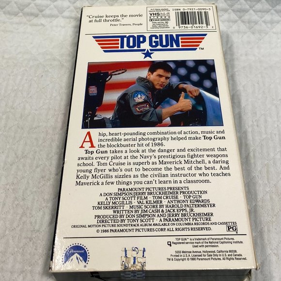 Original Top Gun VHS Tape - Picture 6 of 8